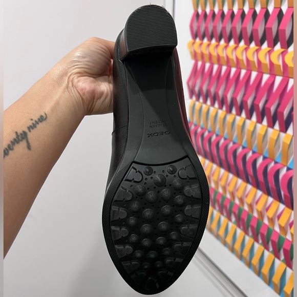 Gently Worn Geox Black D Walk Pleasure 60 Mid Heel - Picture 7 of 10